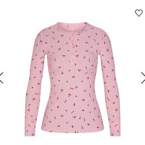 Skims Valentine’s Day 2024 long sleeve Henley size medium